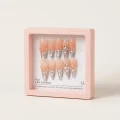 Premium 3D Rhinestone Gel Press-On Nails - Salon Quality Almond Shape 2
