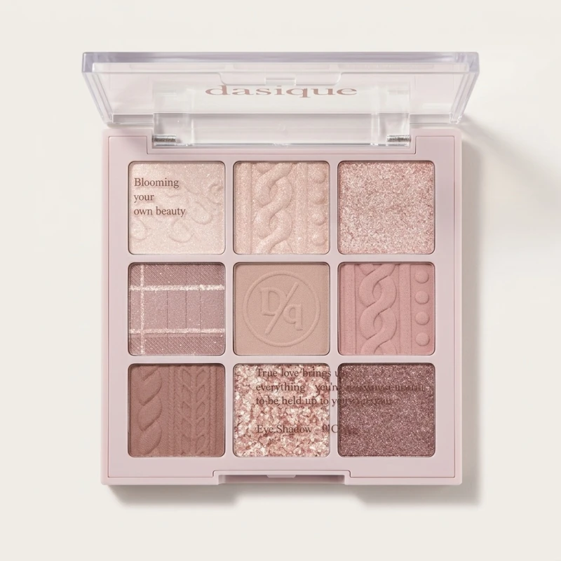 Dasique Shadow Palette 16 Violet Knit - 9-Color Cool Mauve Eye Makeup - Main Image