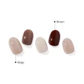 OHORA N Roasting Semi-Cured Gel Nail Strips - Neutral Brown Tones ND-312 5