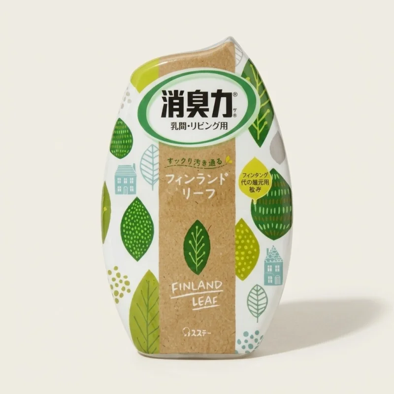 Shoshu-riki Room Deodorizer Finland Leaf Scent - 400ml Fresh Air - Main Image