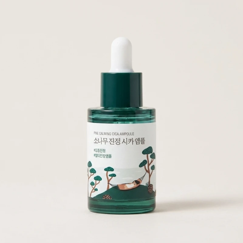 Round Lab Pine Calming Cica Ampoule 30ml - Soothing Serum for Sensitive Skin - Main Image
