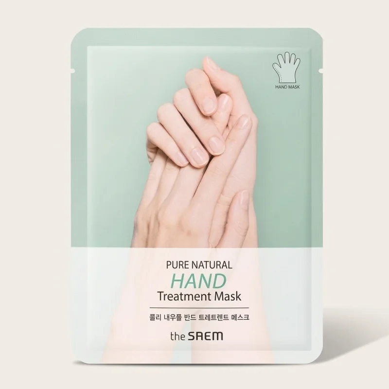THE SAEM Pure Natural Hand Treatment Mask - Snail Secretion & Deep Hydration - Main Image