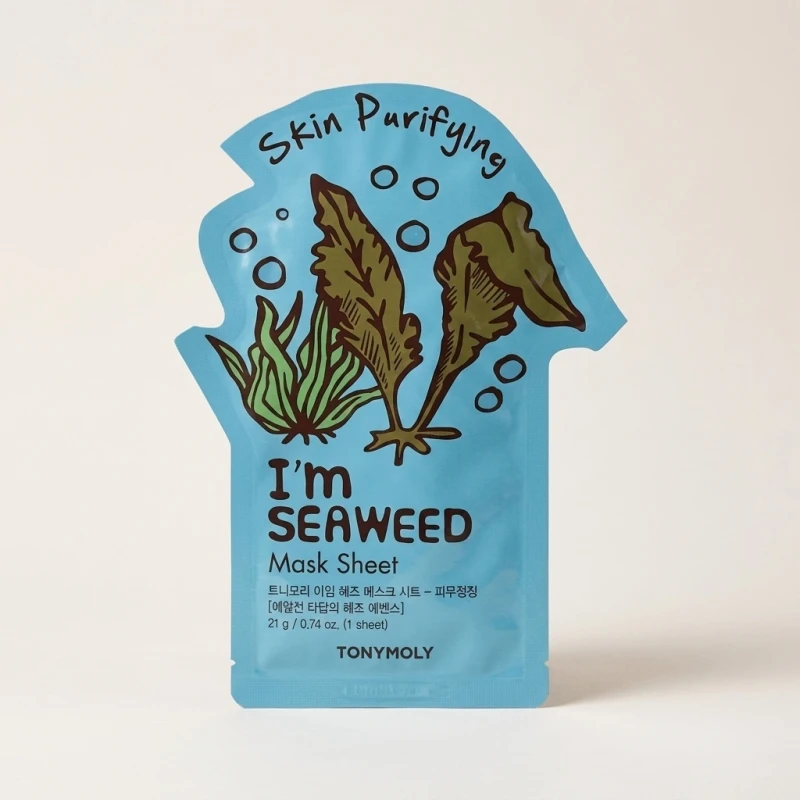 TONYMOLY I'm Real Seaweed Mask Sheet for Skin Purifying and Hydration - Main Image