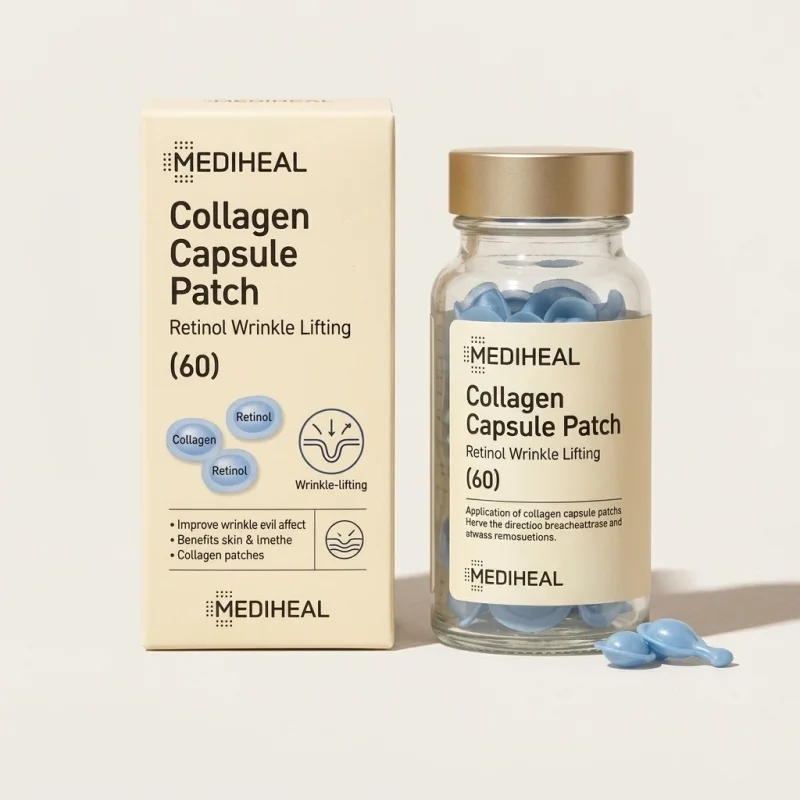 MEDIHEAL Retinol Collagen Capsule Patch for Wrinkle Lifting (60 Patches) - Main Image