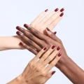 OHORA N Classic Burgundy Semicured Gel Nail Strips - Deep Red Salon Finish 5