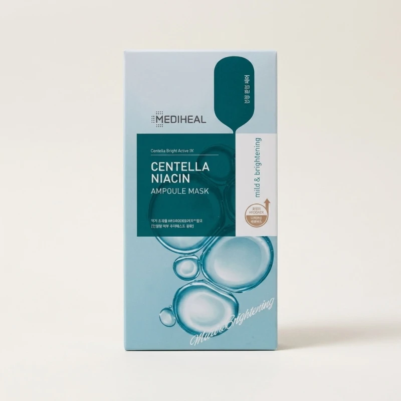 MEDIHEAL Centella Niacin Ampoule Mask (10 Pack) - Soothing & Brightening - Main Image