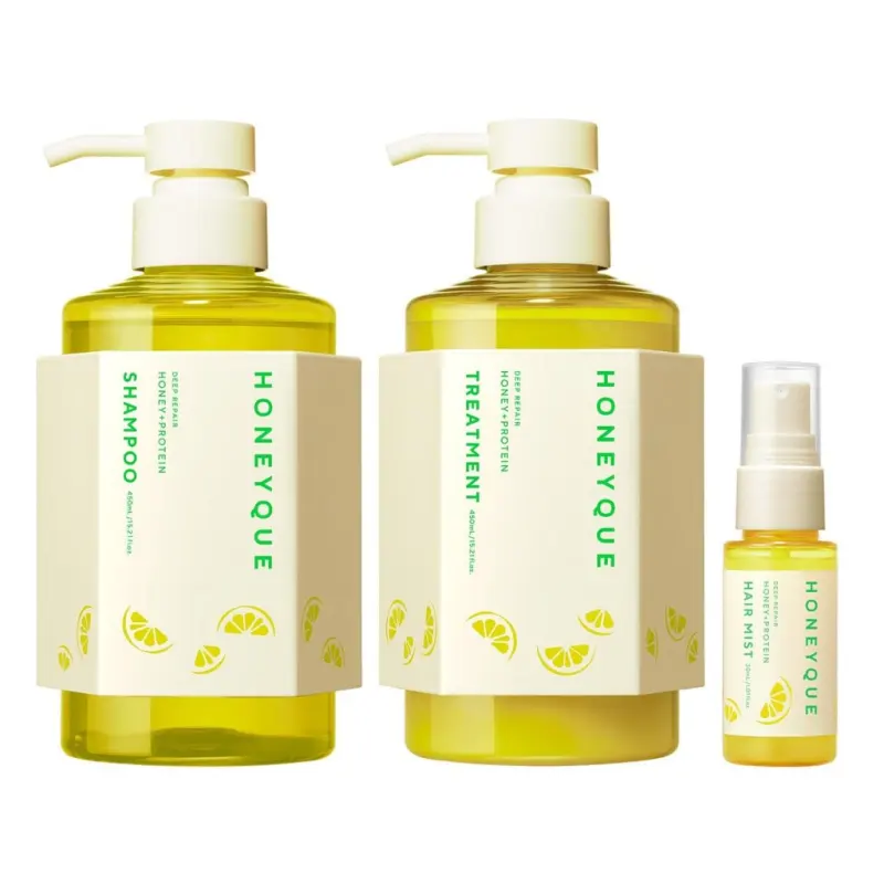 HONEYQUE Deep Repair Hair Care Set, Limited Edition Grapefruit Fragrance - Main Image