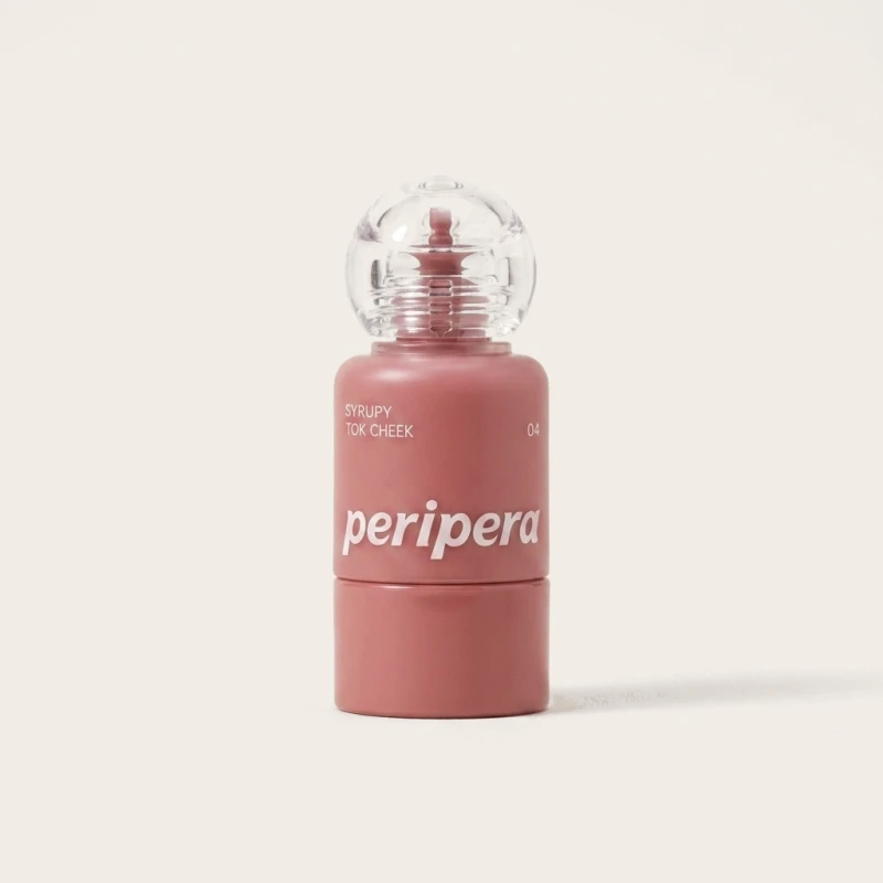 Peripera Syrupy Tok Cheek 04 Sunshine Fig — Dewy Glow Liquid Blush - Main Image