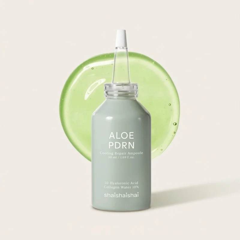 SHAISHAISHAI Aloe PDRN Cooling Repair Ampoule 50ml - Hydrating Face Serum - Main Image