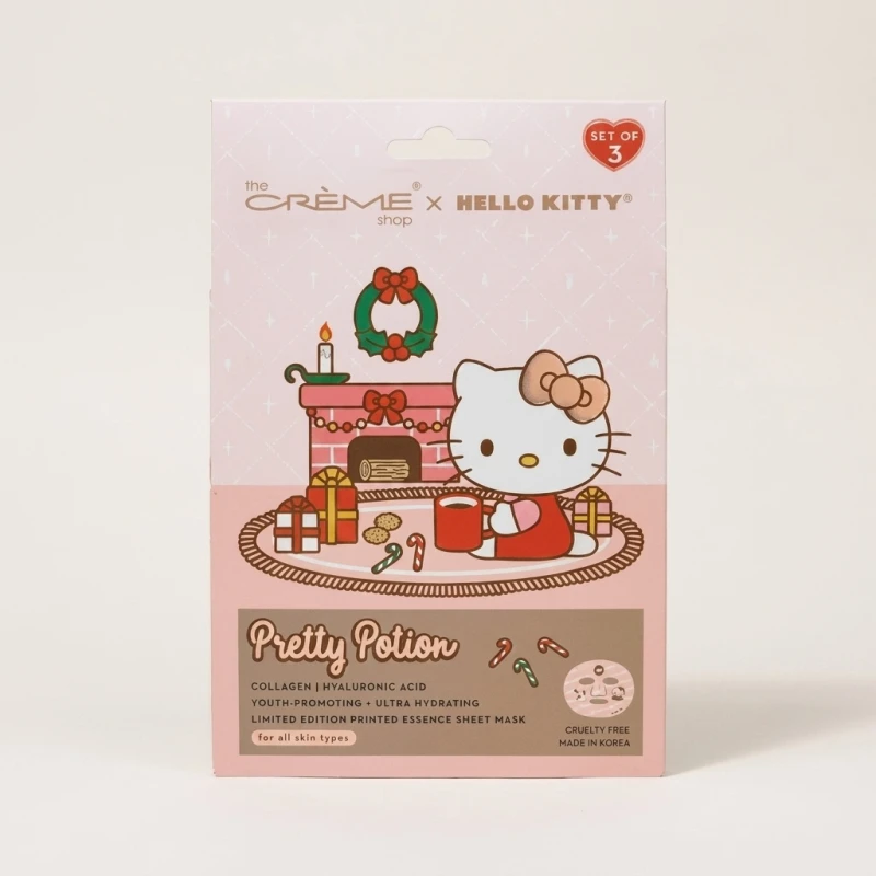 The Crème Shop x Hello Kitty Pretty Potion Essence Mask (3-Pack), Collagen - Main Image