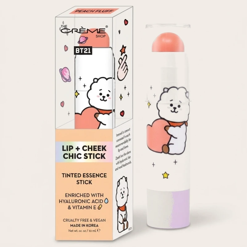 The Crème Shop x BT21 RJ Lip + Cheek Chic Stick - Peach Fluff - Main Image