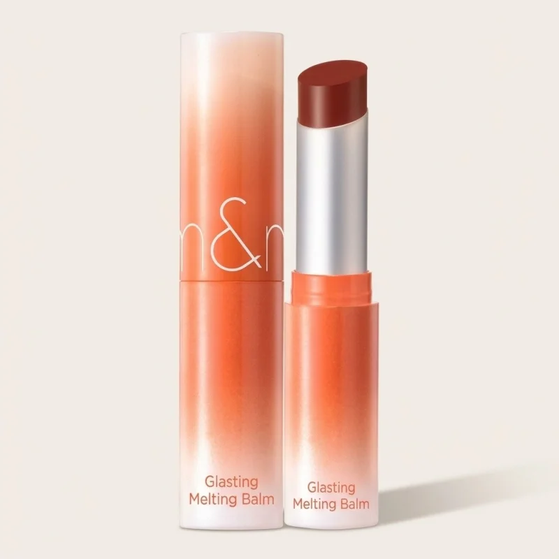ROMAND Glasting Melting Balm - 15 Pecan Brew, High-Shine Hydrating Lip Balm - Main Image