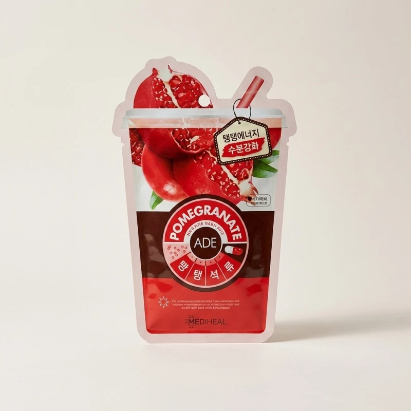 MEDIHEAL Vita Mask Pomegranate — Radiance and Moisture Sheet Mask - Main Image