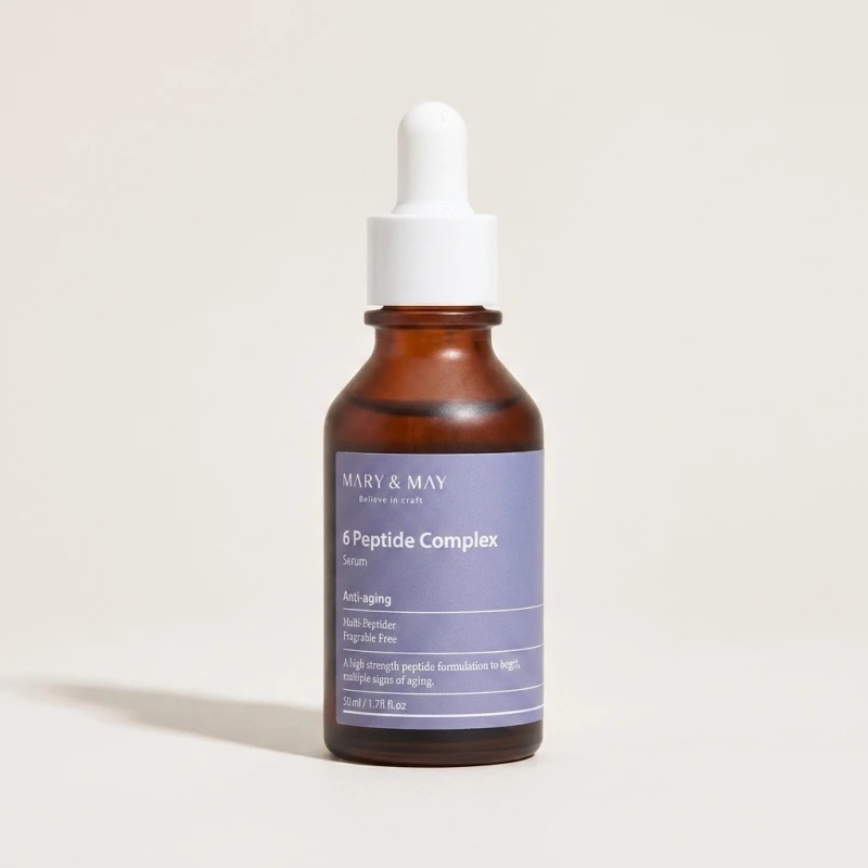 Mary & May 6 Peptide Complex Serum 30ml - High-Strength Anti-Aging Formula - Main Image