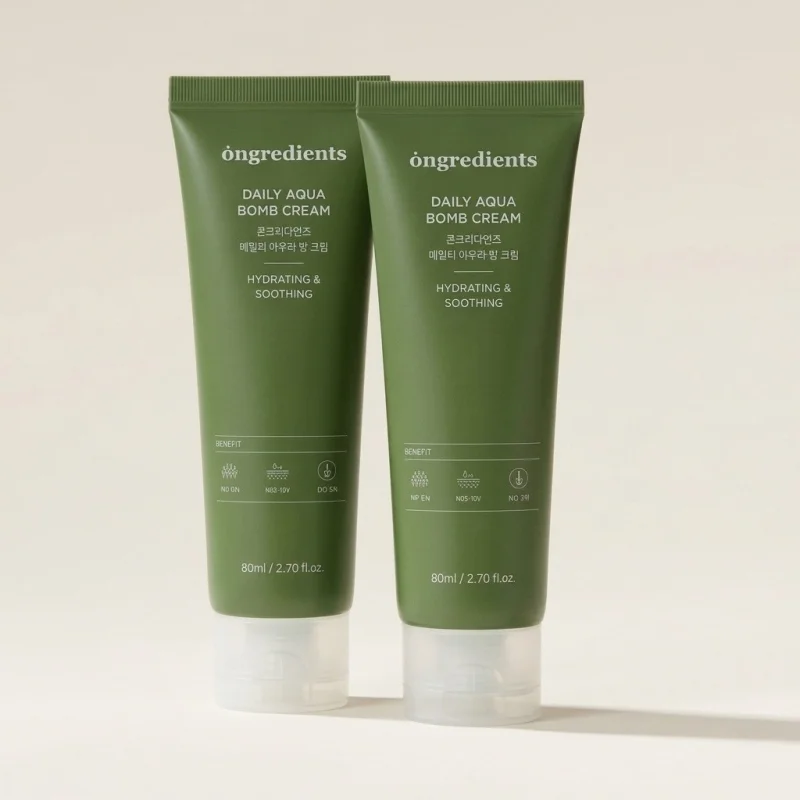 Ongredients Daily Aqua Balm Cream Duo Set (80ml x 2) — Hydrating & Soothing - Main Image