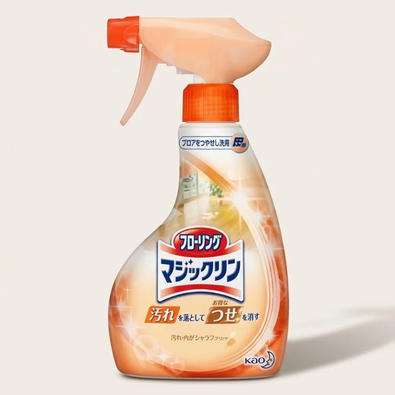 Kao Magiclean Wood Floor Cleanser & Gloss Spray, Citrus Scent, 400ml - Main Image