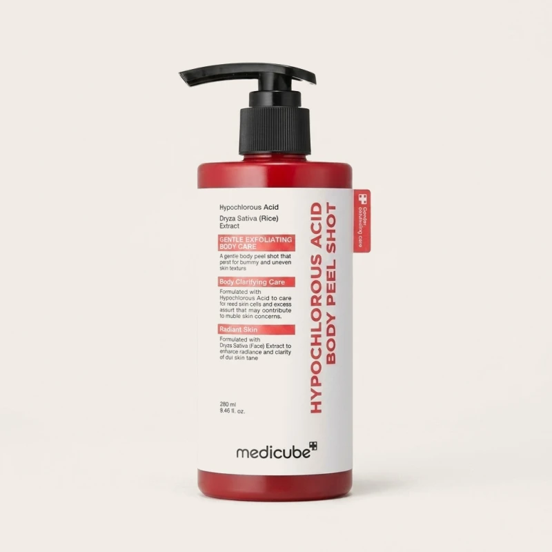 Medicube Hypochlorous Acid Body Peel Shot 280ml – Clarifying Body Exfoliator - Main Image
