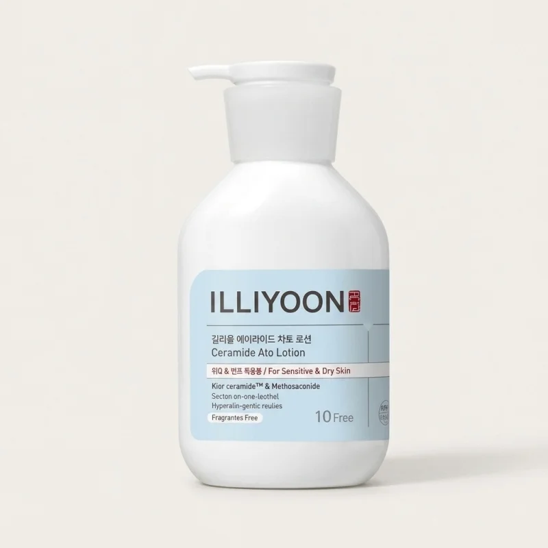 ILLIYOON Ceramide Ato Lotion Set, Fragrance-Free Moisturizer for Dry Skin, 2x275ml - Main Image