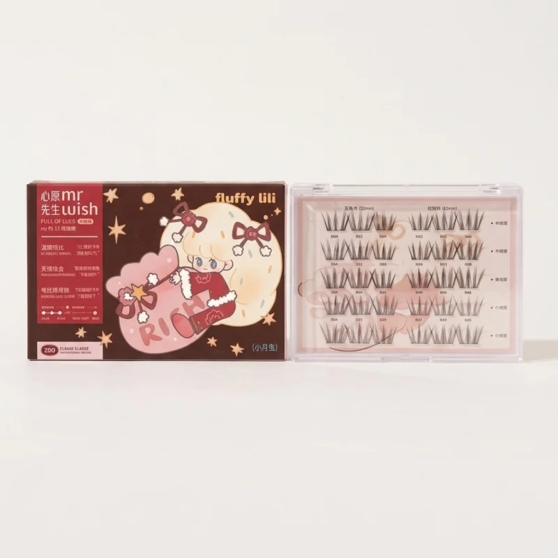 MR WISH Fluffy Lili Glue-Free False Eyelashes, Self-Adhesive Cluster Lashes - Main Image