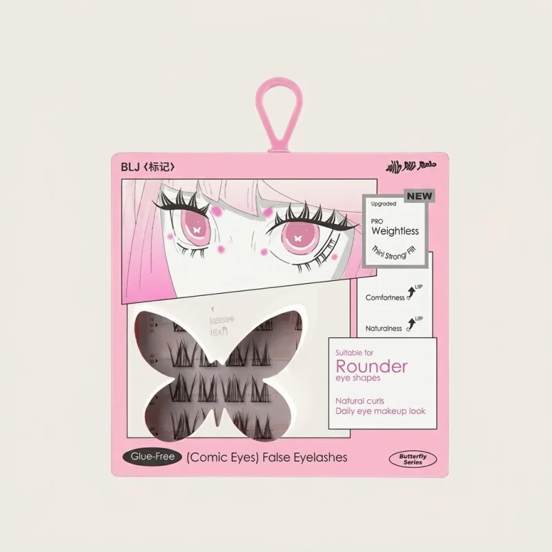 BLJ Comic Eyes Glue-free False Eyelashes HD01 Rose Cupid - Manga Style - Main Image