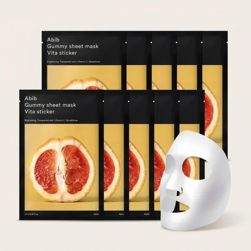 Abib Gummy Sheet Mask Vita Sticker - Brightening & Revitalizing (10 Sheets) - Main Image