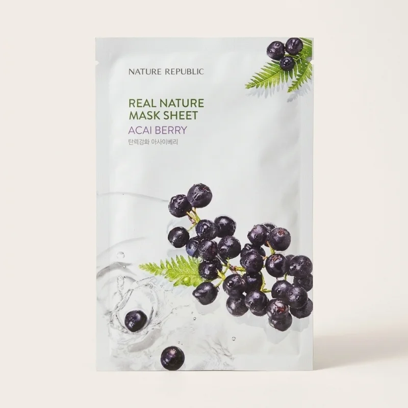 Nature Republic Real Nature Mask Sheet Acaiberry, Energizing & Nourishing - Main Image