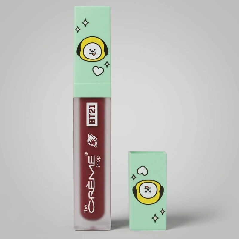 The Crème Shop x BT21 Chimmy Shake Your Ruby Lip Tint - Vibrant Ruby Red - Main Image