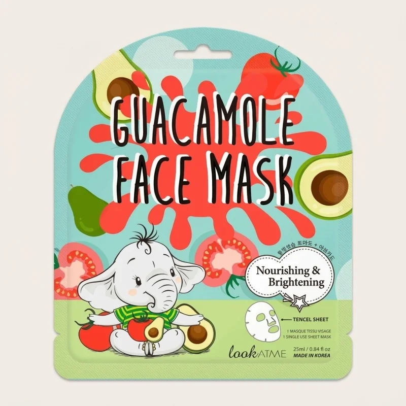 LOOK AT ME Guacamole Face Mask - Nourishing & Brightening Tencel Sheet Mask - Main Image