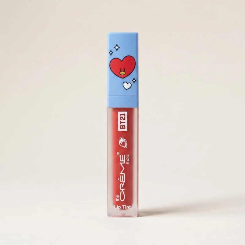 The Crème Shop BT21 Tata Lip Tint - Curiously Coral Long-Wearing Stain - Main Image