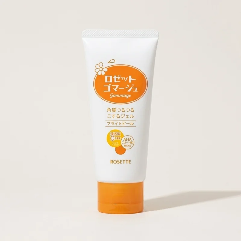 Rosette Gommage Bright Peeling Gel 120g - AHA and Vitamin C for Radiant Skin - Main Image