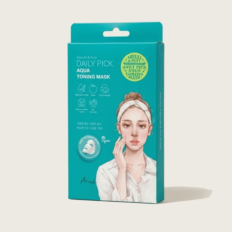 Ariul Smooth & Pure Daily Pick Aqua Toning Mask - 30 Sheets for Daily Care - Main Image