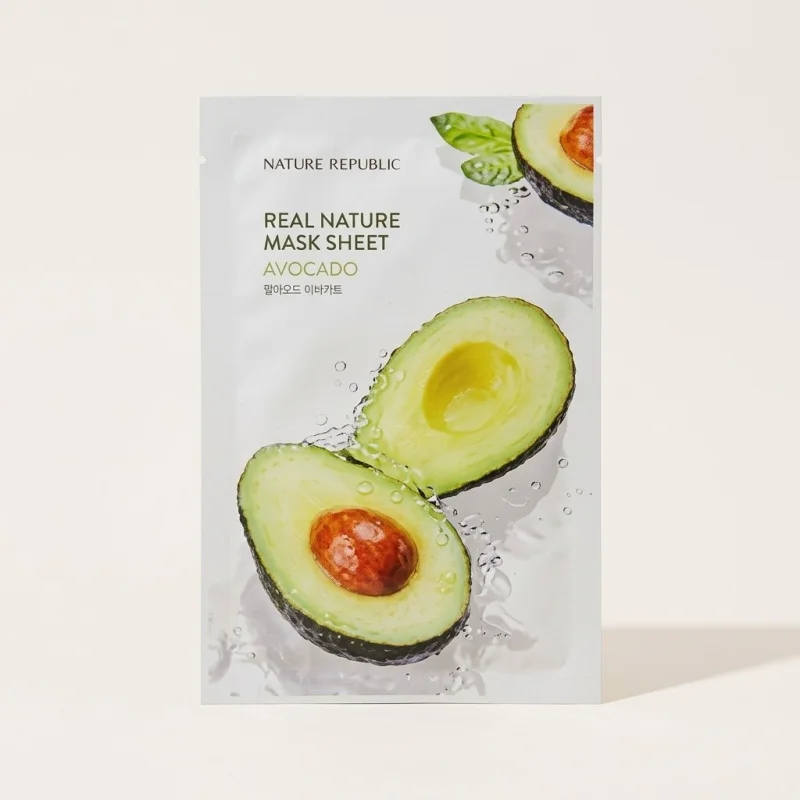 Nature Republic Real Nature Mask Sheet Avocado - Nourishing & Moisturizing - Main Image