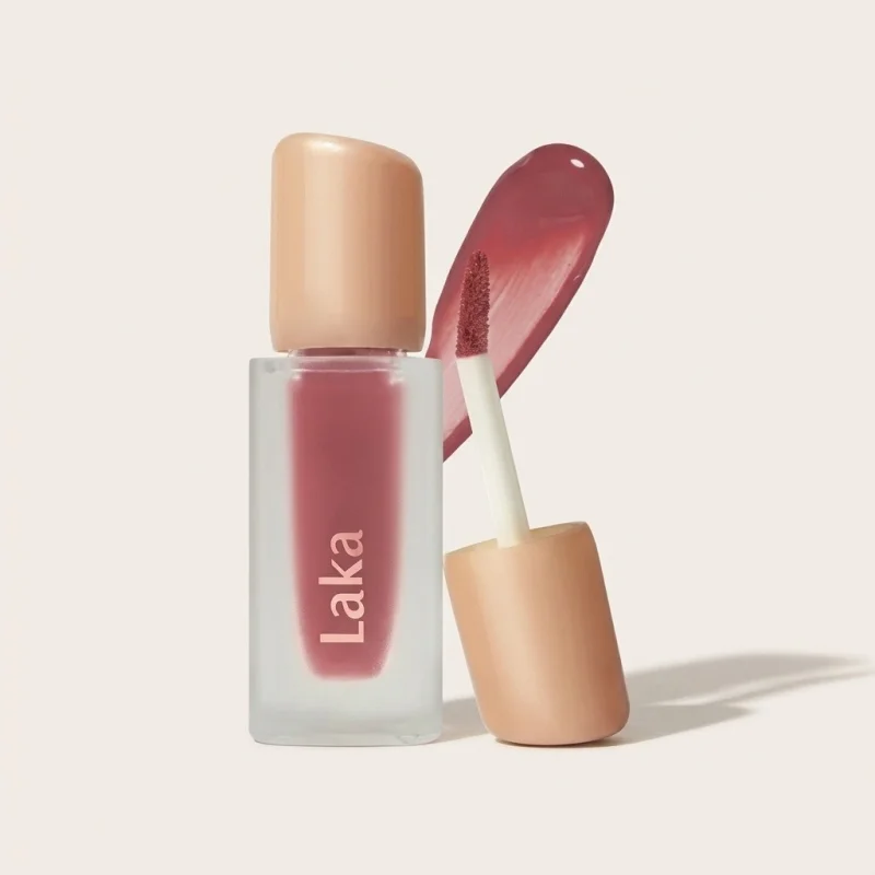 LAKA Fruity Glam Tint 122 Rosy Rose - High-Shine Vegan Lip Glow - Main Image