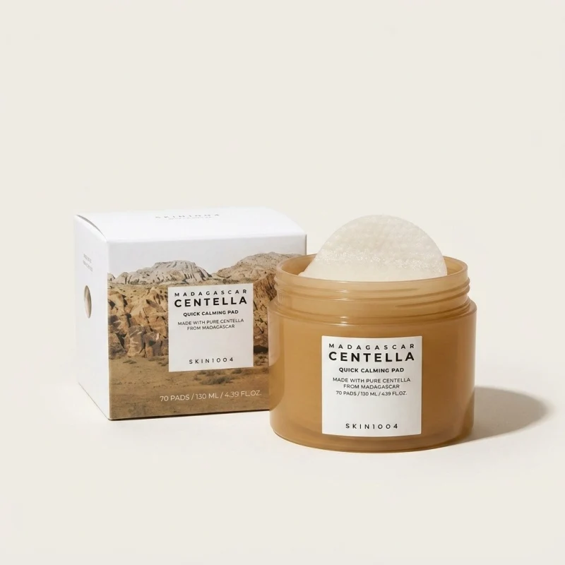 SKIN1004 Madagascar Centella Quick Calming Pad - Soothing Toner Pads (70ct) - Main Image