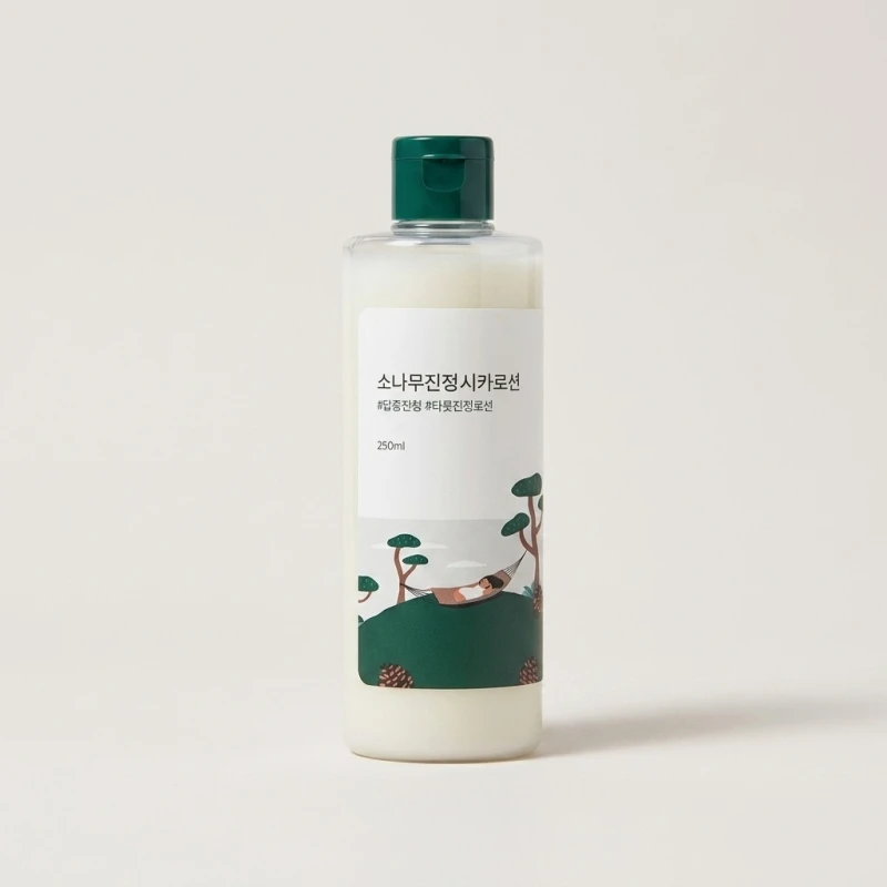Round Lab Pine Calming Cica Lotion 250ml - Soothing Face & Body Moisturizer - Main Image