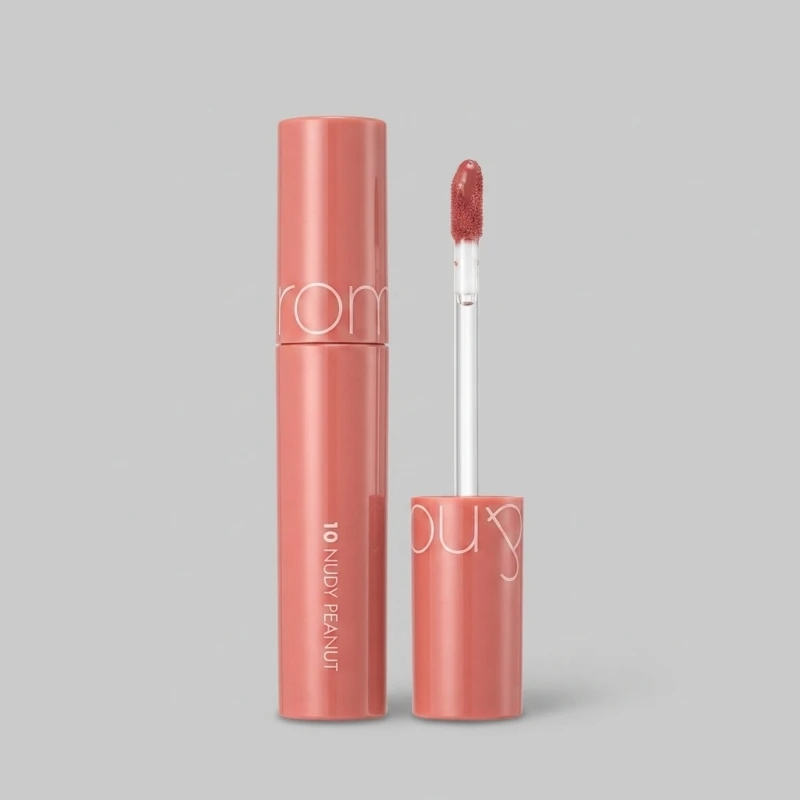 rom&nd Juicy Lasting Tint 10 Nudy Peanut - High-Shine Glossy Lip Stain - Main Image