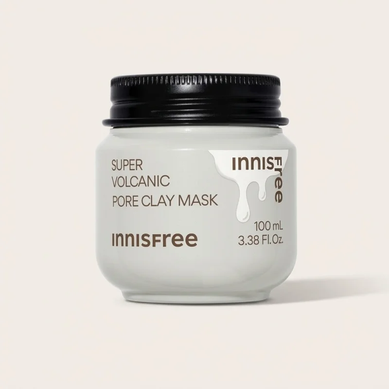 Innisfree Super Volcanic Pore Clay Mask 100ml - Deep Pore Care with AHA - Main Image