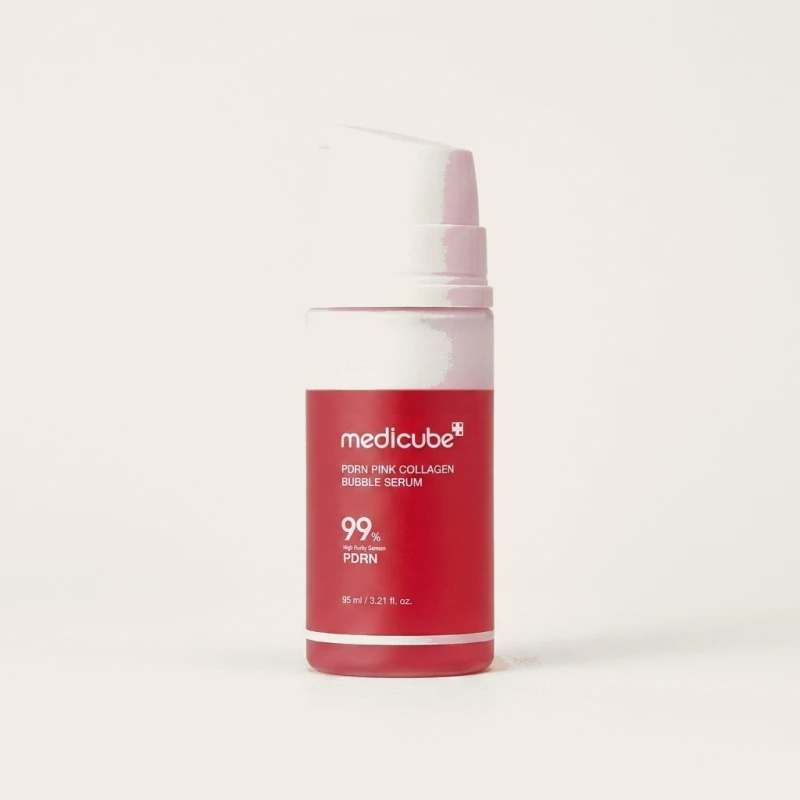 Medicube PDRN Pink Collagen Bubble Serum (95ml) – Radiant Firming Glow - Main Image