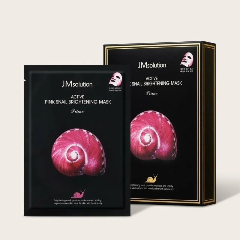 JMsolution Active Pink Snail Brightening Mask Prime (10 Sheets) - Main Image