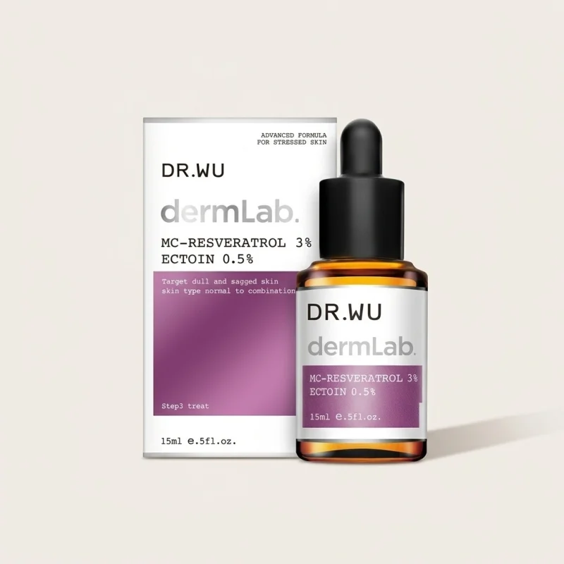 DR.WU 3% MC-Resveratrol + 0.5% Ectoin Serum 15ml for Dull and Sagging Skin - Main Image