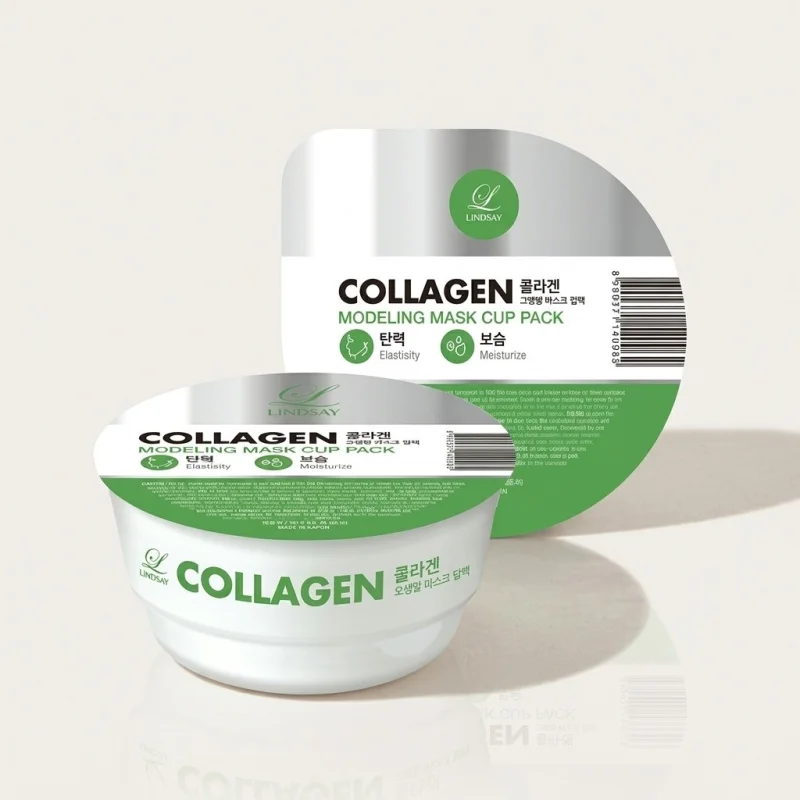 LINDSAY Collagen Modeling Mask Cup Pack - Hydrating & Firming Face Treatment - Main Image