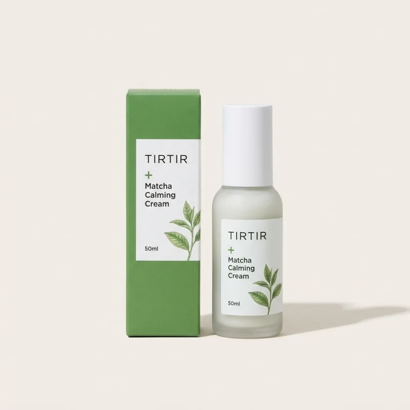 TIRTIR Matcha Calming Cream 50ml - Soothing Cica Facial Moisturizer - Main Image