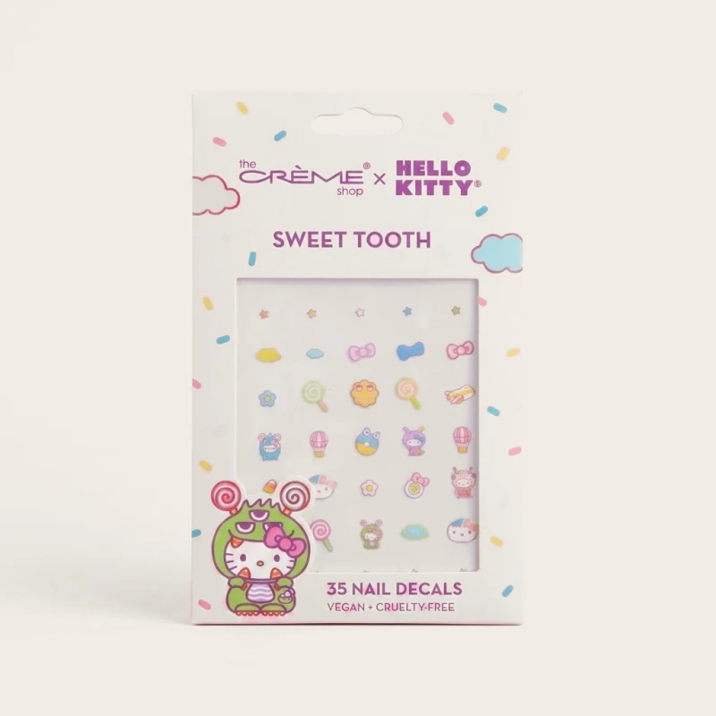 The Crème Shop x Hello Kitty Sweet Tooth Nail Decals - 35 Adhesive Stickers - Main Image