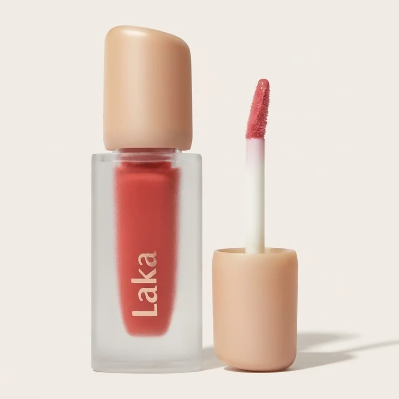 Laka Fruity Glam Tint 101 Joyful - High-Shine Vegan Lip Stain - Main Image