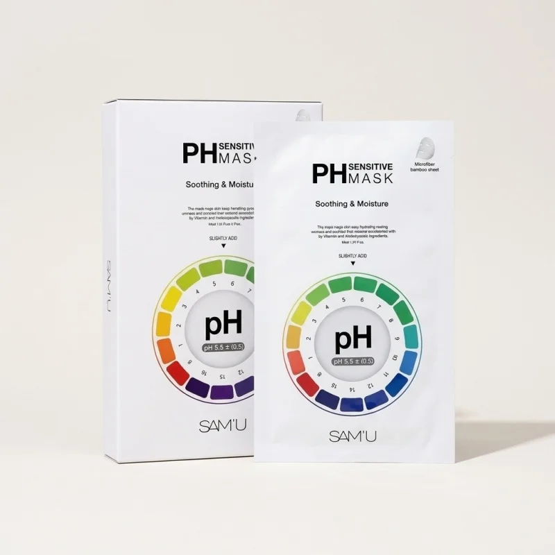 SAM'U PH Sensitive Mask - Soothing & Moisturizing Facial Sheets (10 Pack) - Main Image