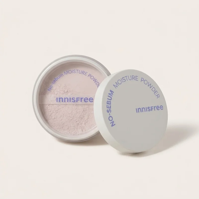 INNISFREE No Sebum Moisture Powder - Hydrating Oil-Control Setting Powder - Main Image