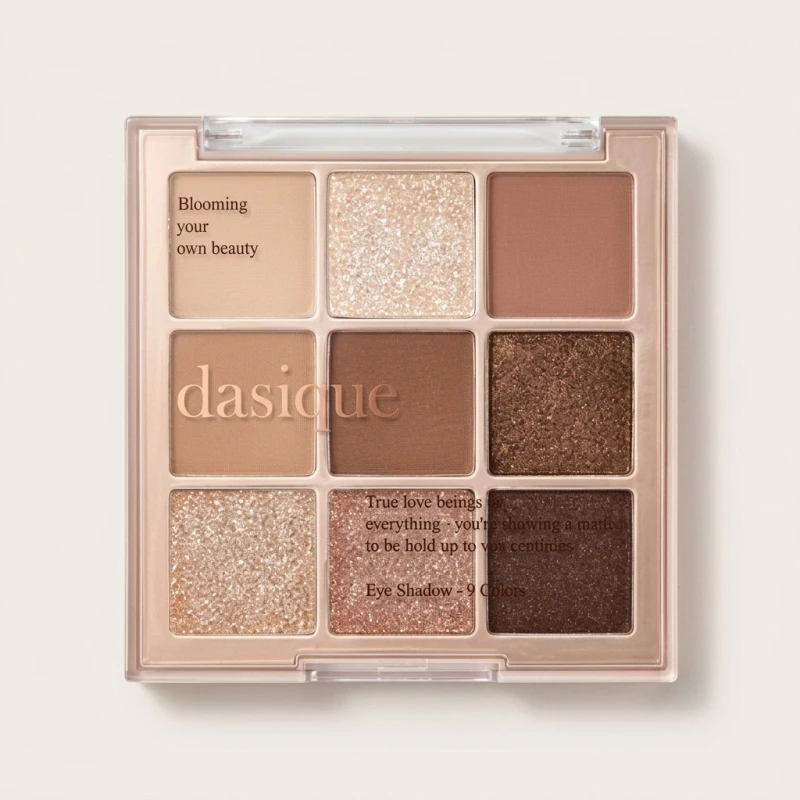 Dasique Shadow Palette 01 Sugar Brownie - 9 Versatile Warm Brown Shades - Main Image