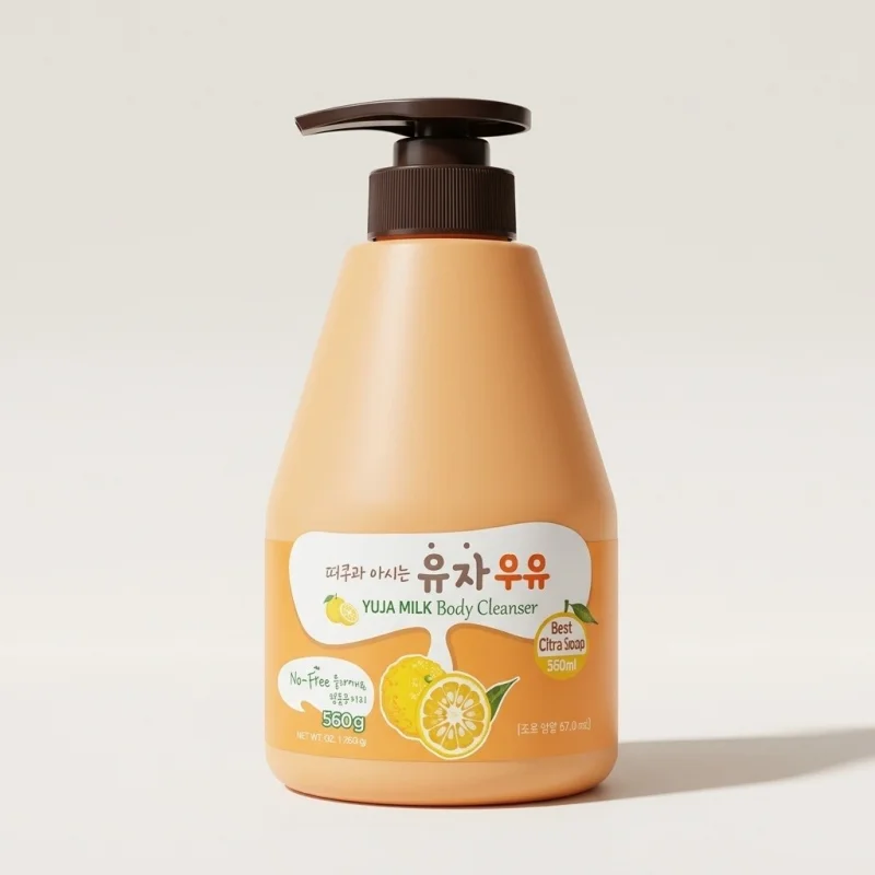 KWAILNARA Yuja Milk Body Cleanser - Moisturizing Yuzu & Milk Protein, 560g - Main Image
