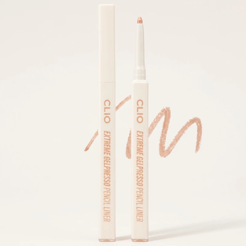 CLIO Extreme Gelpresso Pencil Liner 09 Fairy Peach - Slim Gel Eyeliner - Main Image
