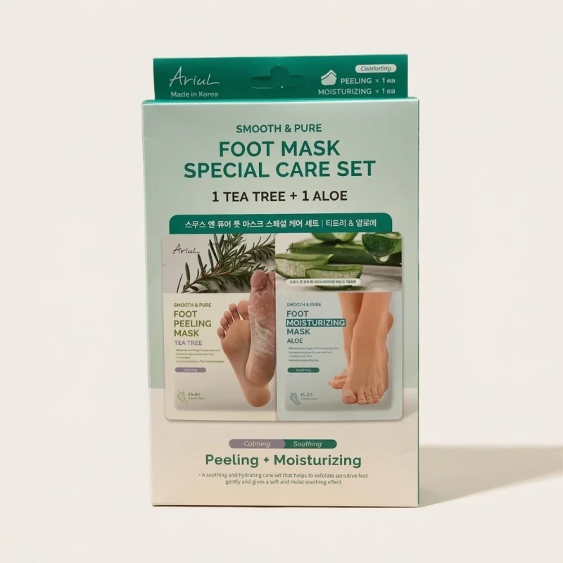 Ariul Smooth & Pure Foot Mask Special Care Duo Set - Exfoliating & Hydrating - Main Image